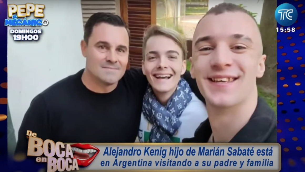 Alejandro Kenig, hijo de Marián Sabaté, viajó a Argentina para encontrarse con su padre