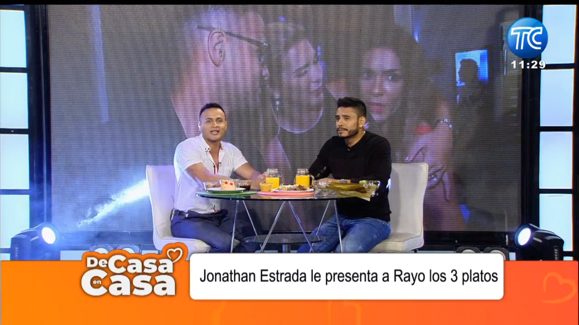 Jonathan Estrada brinda consejos de los tres platos a Rayo Viscarra