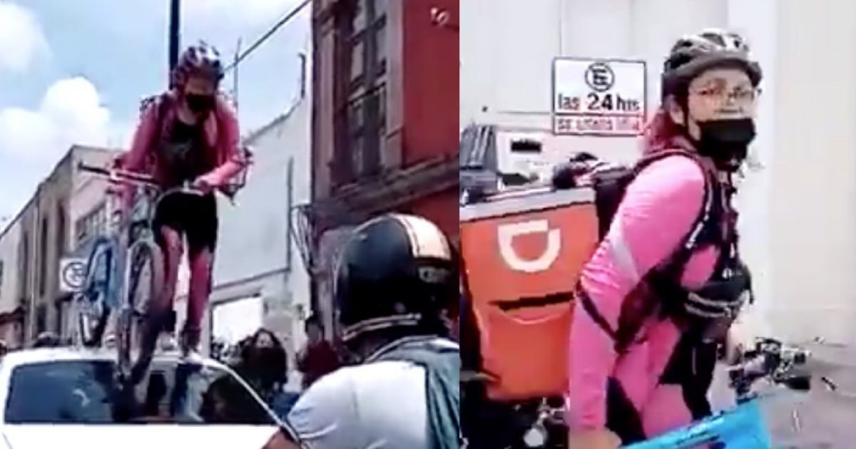 Joven pasa por encima de un carro por parquearse en la ciclovía - Vimarsana News