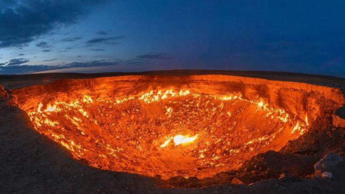 Noticia: Turkmenistán anuncia cerrar el cráter conocido como la ‘Puerta del Infierno’ Turkmenistán anuncia cerrar el cráter conocido como la ‘Puerta del Infierno’