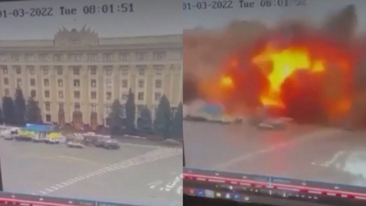 Noticia: Video muestra ataque de misiles rusos contra un edificio del gobierno Ucraniano Video muestra ataque de misiles rusos contra un edificio del gobierno Ucraniano