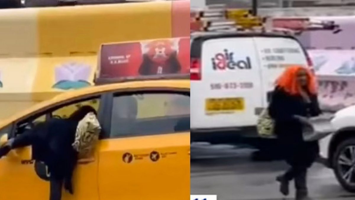 Noticia: Mujer con peluca naranja huye luego de romper el vidrio de un taxi con un ladrillo Mujer con peluca naranja huye luego de romper el vidrio de un taxi con un ladrillo