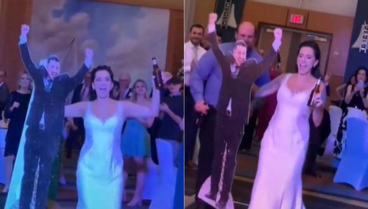 Noticia: Mujer bailó en su boda con figura de cartón del novio por contagio de covid Mujer bailó en su boda con figura de cartón del novio por contagio de covid