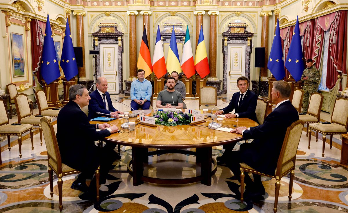 Noticia: Los líderes de Francia, Alemania e Italia se encontraron con Zelensky en Ucrania Los líderes de Francia, Alemania e Italia se encontraron con Zelensky en Ucrania