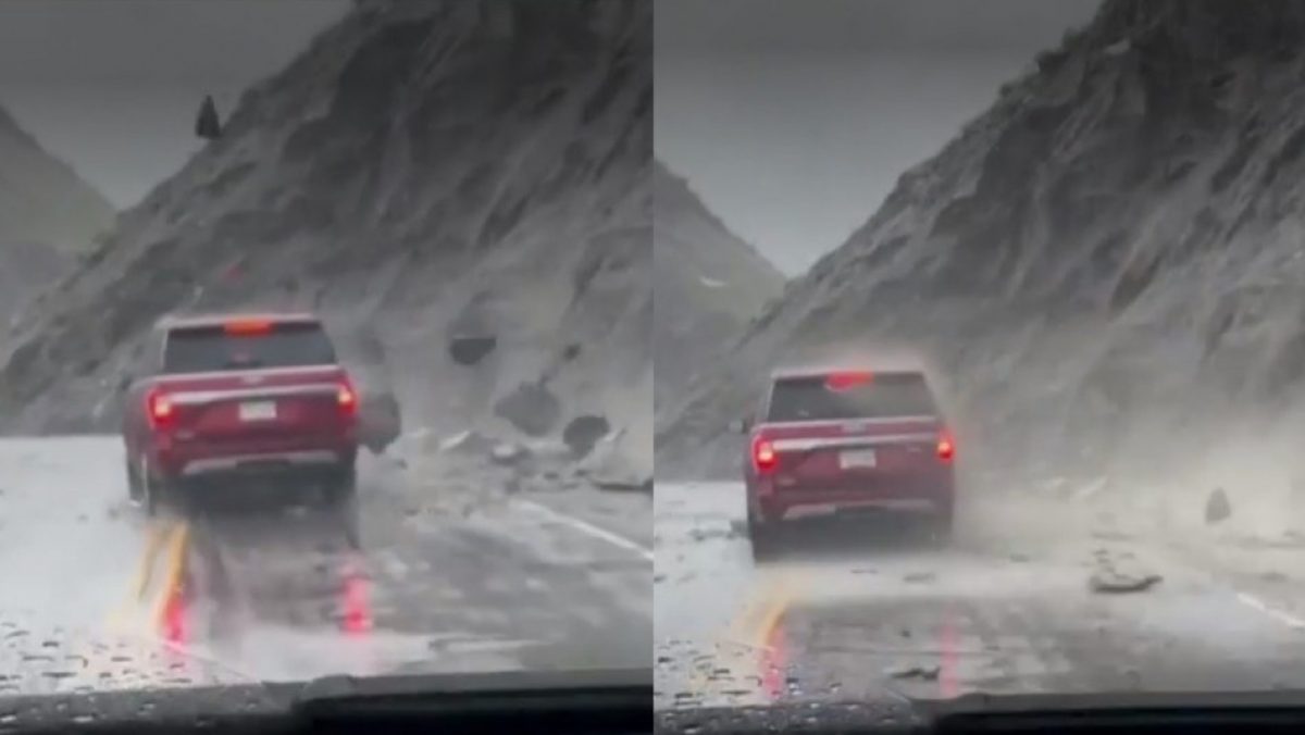 Noticia: Video capta el deslizamiento de rocas sobre un carro en Estados Unidos Video capta el deslizamiento de rocas sobre un carro en Estados Unidos