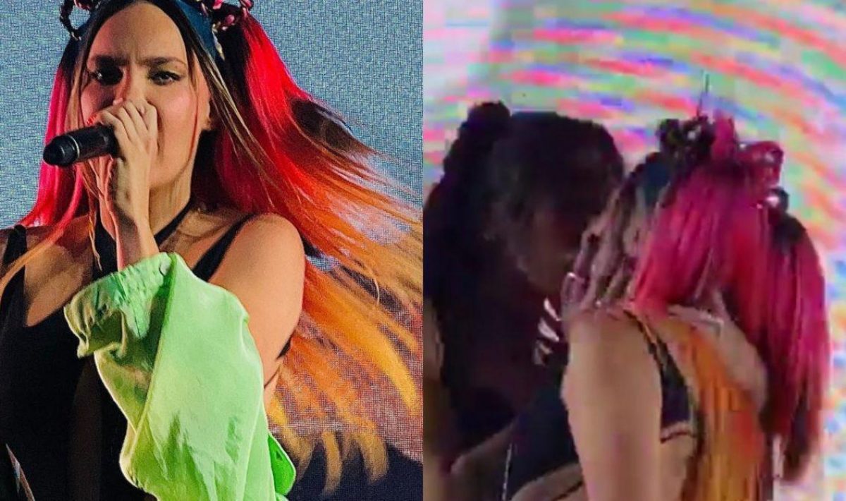 Noticia: Todo sobre el beso que se dio Belinda con dos mujeres en el escenario Todo sobre el beso que se dio Belinda con dos mujeres en el escenario