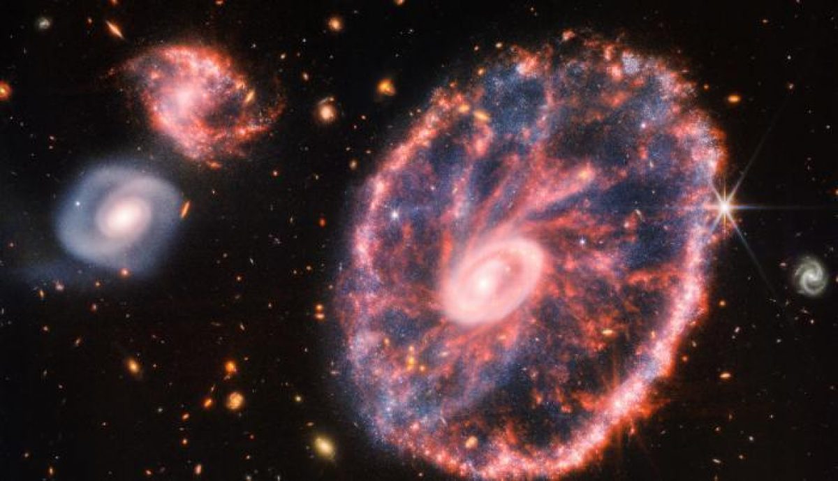 Noticia: Nueva imagen del James Webb: el caos de la galaxia Rueda de carro Nueva imagen del James Webb: el caos de la galaxia Rueda de carro