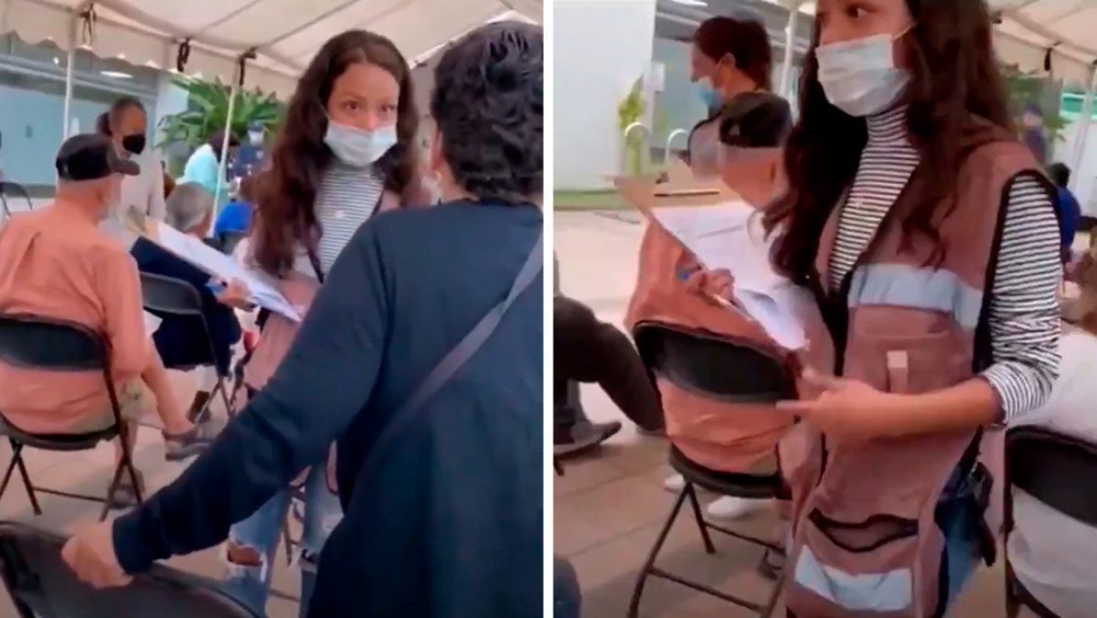 Noticia: VIDEO | Una voluntaria denegó el acceso a la vacuna contra el covid-19 a una adulta mayor VIDEO | Una voluntaria denegó el acceso a la vacuna contra el covid-19 a una adulta mayor