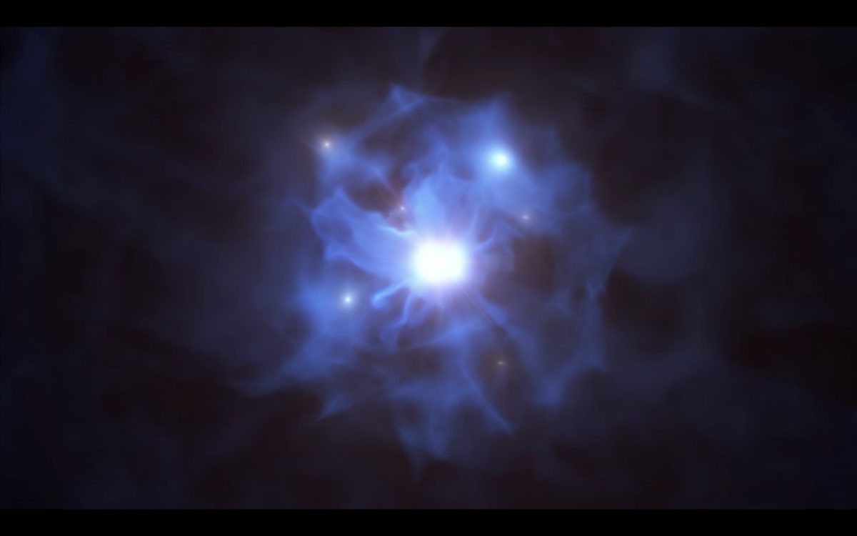 Noticia: VIDEO: Así es el colosal agujero negro descubierto desde Chile que tiene seis galaxias orbitando VIDEO: Así es el colosal agujero negro descubierto desde Chile que tiene seis galaxias orbitando