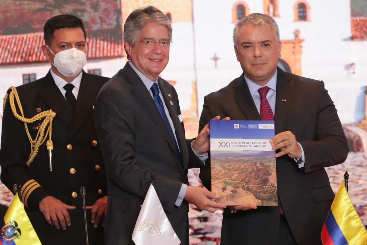 Noticia: Guillermo Lasso se posesiona como presidente pro témpore de la CAN Guillermo Lasso se posesiona como presidente pro témpore de la CAN