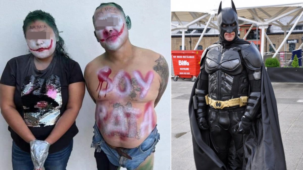 Noticia: ‘Batman justiciero’: un sujeto atrapa ladrones y los pinta como el ‘Guasón‘ ‘Batman justiciero’: un sujeto atrapa ladrones y los pinta como el ‘Guasón‘