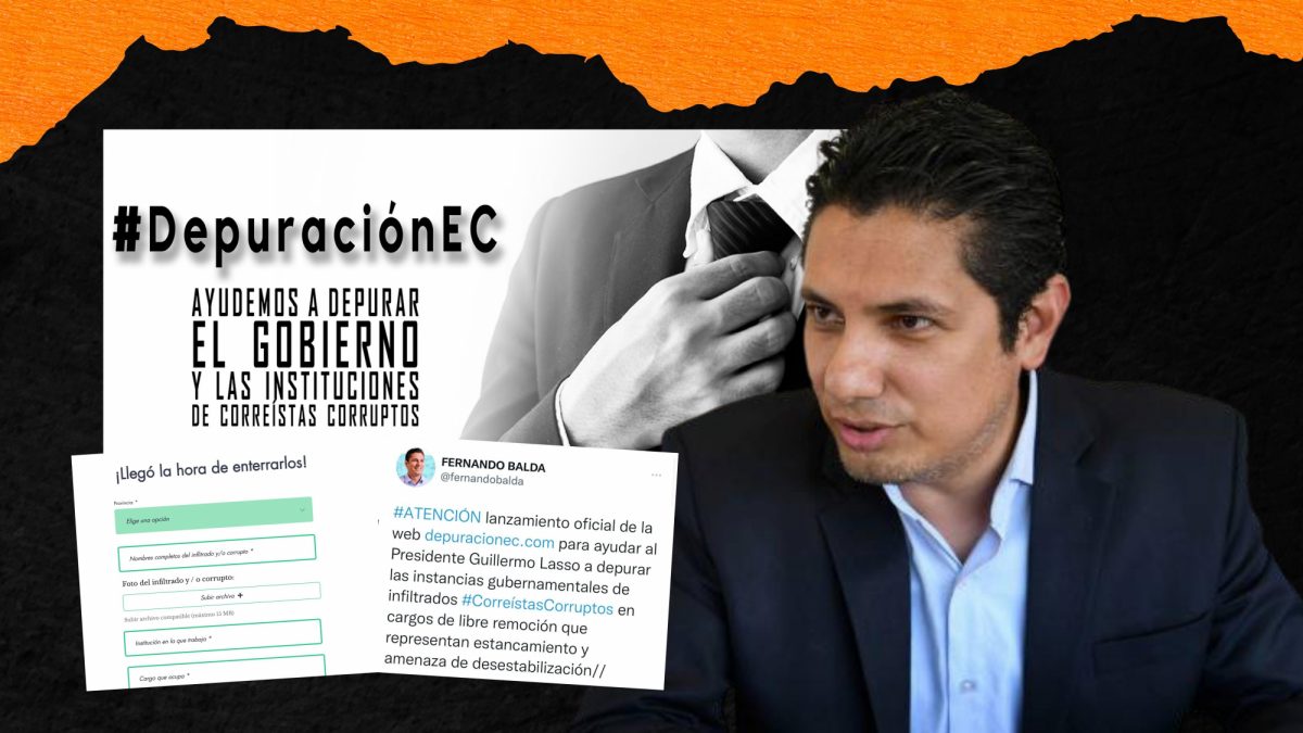 Noticia: Gobierno rechaza ‘depuración correísta’ de Fernando Balda Gobierno rechaza ‘depuración correísta’ de Fernando Balda