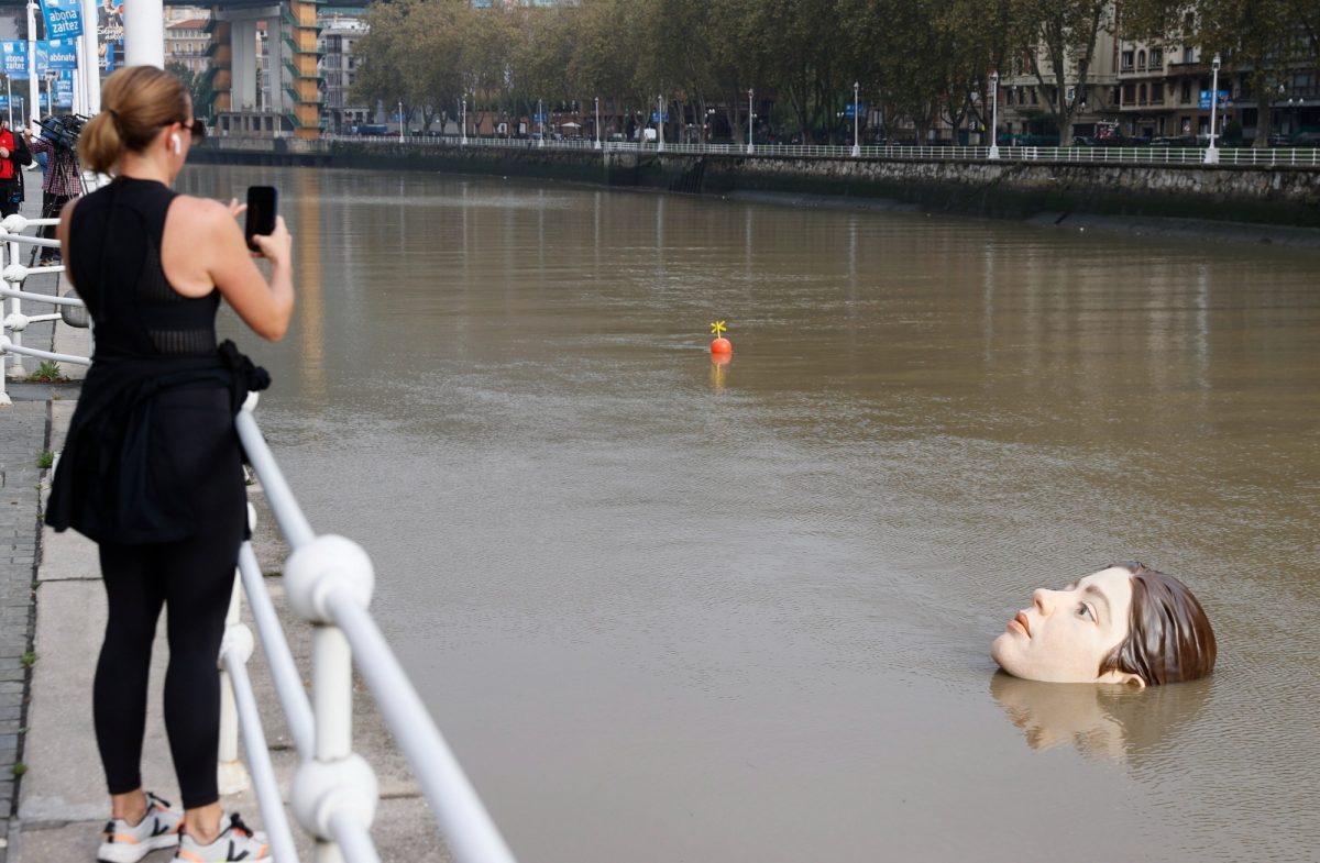 Noticia: Revelan el misterio de la gran cabeza aparecida en la ría de Bilbao Revelan el misterio de la gran cabeza aparecida en la ría de Bilbao
