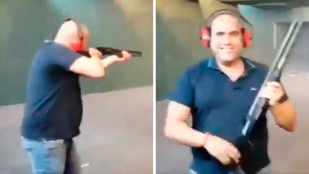 Noticia: Detienen al hombre que disparó contra fotografías de miembros del Gobierno es español Detienen al hombre que disparó contra fotografías de miembros del Gobierno es español