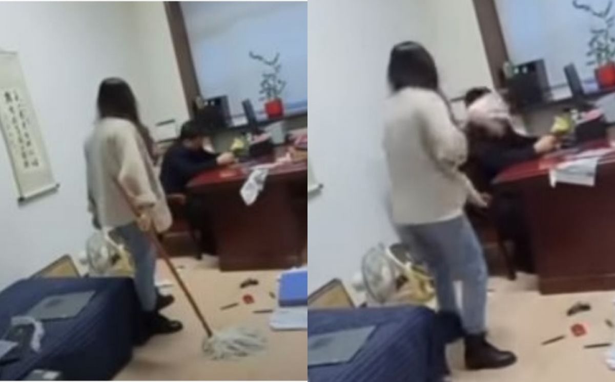 Noticia: Mujer cansada de abuso sexual golpea con un trapeador a su jefe Mujer cansada de abuso sexual golpea con un trapeador a su jefe
