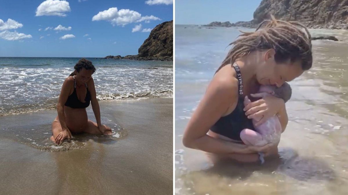 Noticia: Mujer compartió en redes sociales su parto en la playa Mujer compartió en redes sociales su parto en la playa