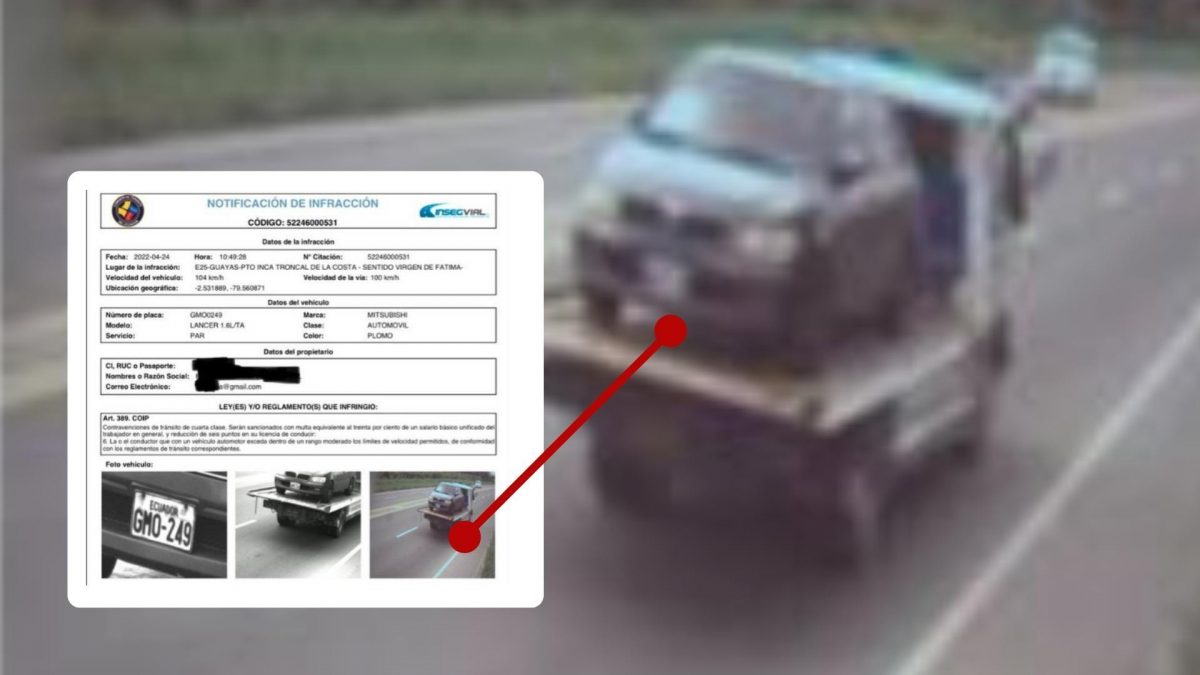 Noticia: Ecuador: Un carro fue multado mientras iba remolcado por la grúa Ecuador: Un carro fue multado mientras iba remolcado por la grúa