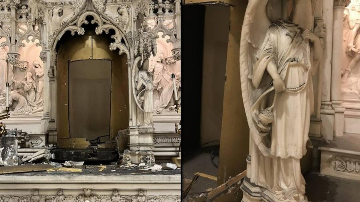 Noticia: Roban tabernáculo y decapitan estatuas de ángeles en una iglesia católica de Brooklyn Roban tabernáculo y decapitan estatuas de ángeles en una iglesia católica de Brooklyn