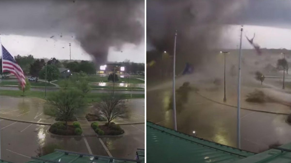 Noticia: Captan la destructiva fuerza de un tornado en Kansas, Estados Unidos Captan la destructiva fuerza de un tornado en Kansas, Estados Unidos