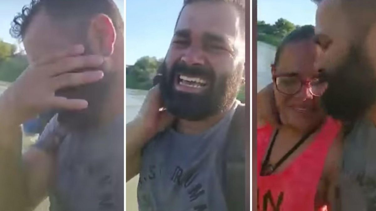 Noticia: Venezolano se vuelve viral por mostrar su llegada a Estados Unidos mientras cruza un río Venezolano se vuelve viral por mostrar su llegada a Estados Unidos mientras cruza un río