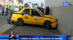 VIDEO| Dos familiares que circulaban en un taxi fueron baleados en nuevo crimen en Manta