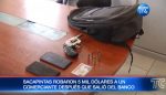 Sacapintas le robaron $5.000 a comerciante luego de salir del banco