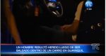 Un hombre fue baleado dentro de un carro