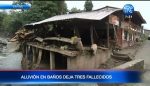 Aluvión deja al menos tres fallecidos en Baños