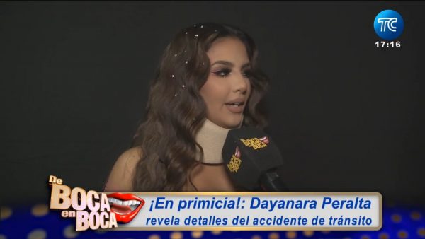 De última hora: Dayanara Peralta sufre un accidente de tránsito
