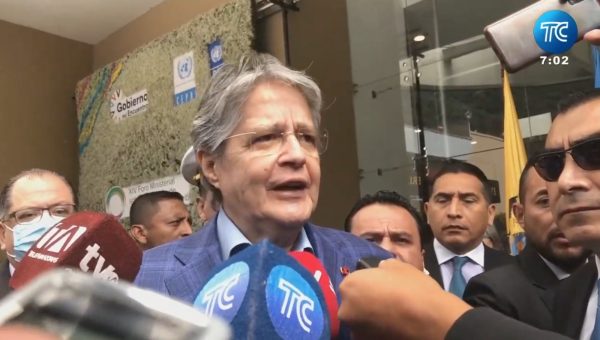 El presidente Guillermo Lasso se refirió a la búsqueda de Germán Cáceres