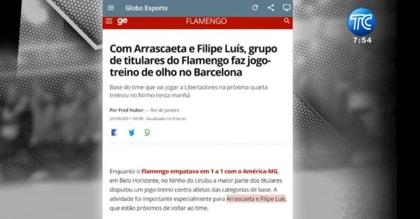 Flamengo viene con todo para enfrentar a Barcelona por la Semifinal de Libertadores