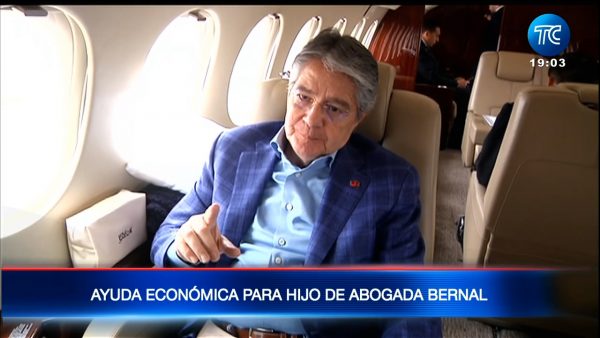 Presidente Lasso anuncia ayuda económica para hijo de abogada Bernal