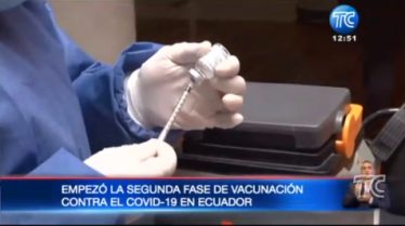 Ecuador: arranca segunda fase de vacunación contra el COVID-19