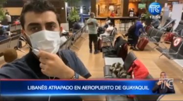 Ciudadano libanés lleva viviendo un mes en el aeropuerto de Guayaquil