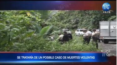 Encuentran dos cadáveres en el río Toachi