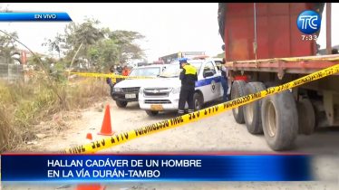 Hallan cadáver de un hombre en la vía Durán-Tambo