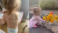 Noticia: La niña ucraniana con sus datos escritos en la espalda llegó a Francia La niña ucraniana con sus datos escritos en la espalda llegó a Francia
