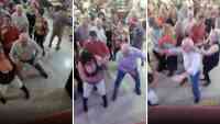 Noticia: Viral: anciano es llevado de la oreja mientras bailaba con otra mujer Viral: anciano es llevado de la oreja mientras bailaba con otra mujer
