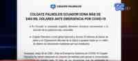 Noticia: VIDEO | La Empresa Colgate-Palmolive donó más de 400 mil dólares para la emergencia sanitaria VIDEO | La Empresa Colgate-Palmolive donó más de 400 mil dólares para la emergencia sanitaria