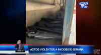 Noticia: VIDEO | La Policía mostró las evidencias de los hechos violentos que se dieron a inicios de semana VIDEO | La Policía mostró las evidencias de los hechos violentos que se dieron a inicios de semana