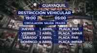 Noticia: Restricción de tránsito vehicular en Guayaquil, Durán, Daule y Samborondón Restricción de tránsito vehicular en Guayaquil, Durán, Daule y Samborondón