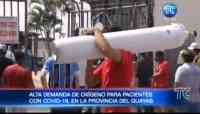 Noticia: Extensas filas para recargar tanques de oxígeno Extensas filas para recargar tanques de oxígeno
