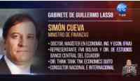 Noticia: Conoce el perfil de Simón Cueva, ministro de Economía y Finanzas para el mandato de Guillermo Lasso Conoce el perfil de Simón Cueva, ministro de Economía y Finanzas para el mandato de Guillermo Lasso