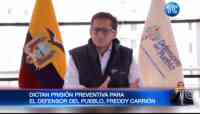 Noticia: Defensor del Pueblo, Freddy Carrión, con prisión preventiva Defensor del Pueblo, Freddy Carrión, con prisión preventiva