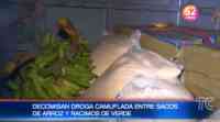 Noticia: Guardan droga entre sacos de arroz y racimos de verde Guardan droga entre sacos de arroz y racimos de verde