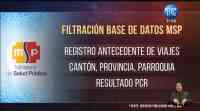 Noticia: Confirman filtración de información privada por parte del Ministerio de Salud Confirman filtración de información privada por parte del Ministerio de Salud