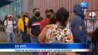 Disturbios y aglomeraciones en punto de vacunación al sur de Guayaquil