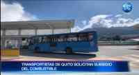 Noticia: Transportistas de Quito solicitan subsidio de combustible Transportistas de Quito solicitan subsidio de combustible