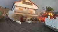 Noticia: Impactante video de una casa derrumbándose por la lava del volcán en España Impactante video de una casa derrumbándose por la lava del volcán en España