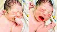 Noticia: Foto de un bebé recién nacido sosteniendo el anticonceptivo de su madre se hace viral Foto de un bebé recién nacido sosteniendo el anticonceptivo de su madre se hace viral